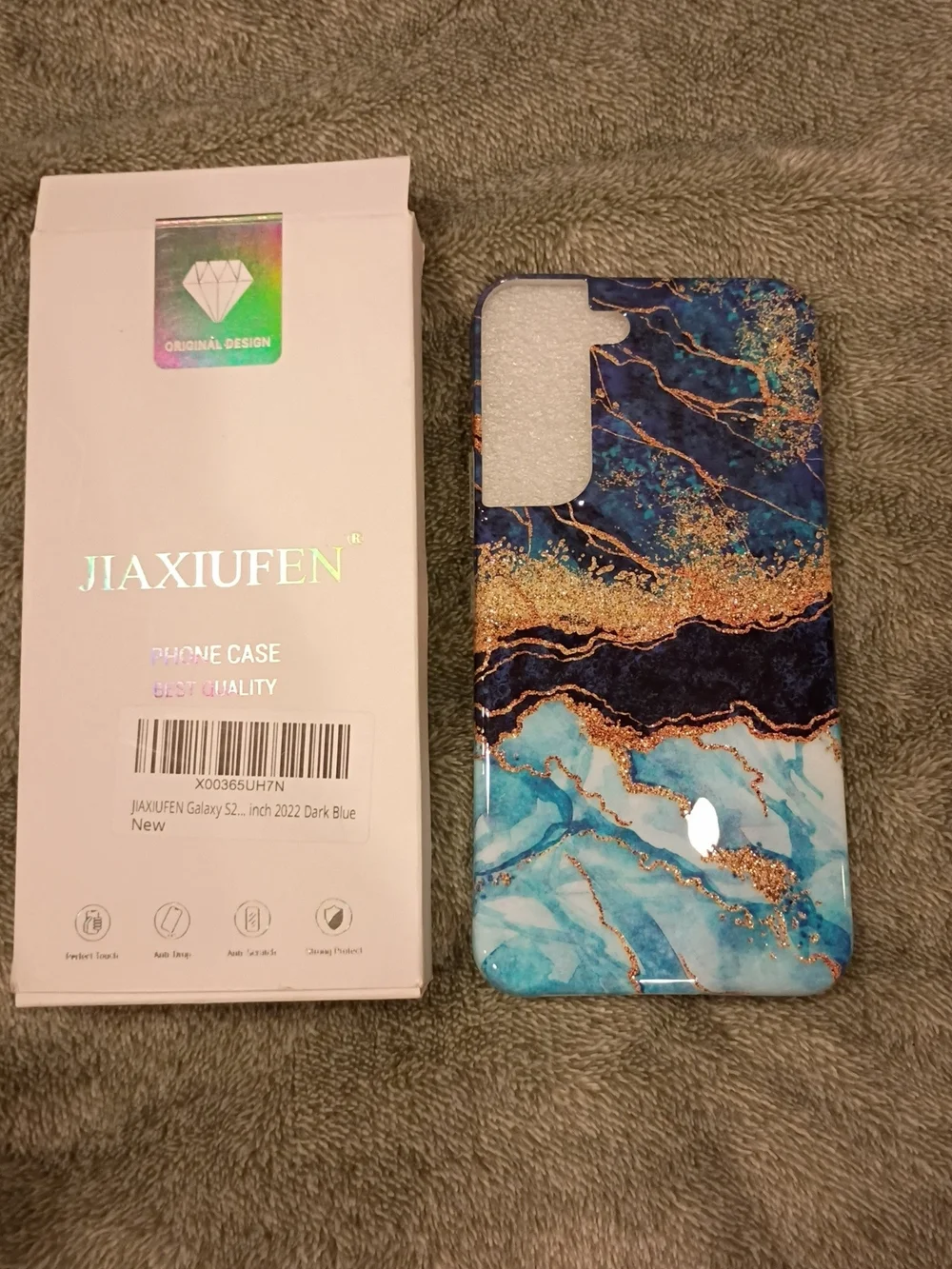 Dark Blue Marble Galaxy Phone Case For Galaxy S2